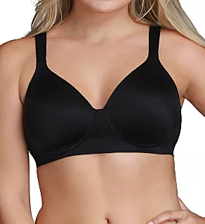Beyond Comfort Full Figure Wirefree Bra Midnight Black 38C