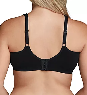 Beyond Comfort Full Figure Wirefree Bra Midnight Black 38C