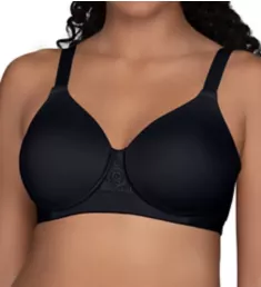 Beauty Back Full Figure Wirefree Bra Midnight Black 40B