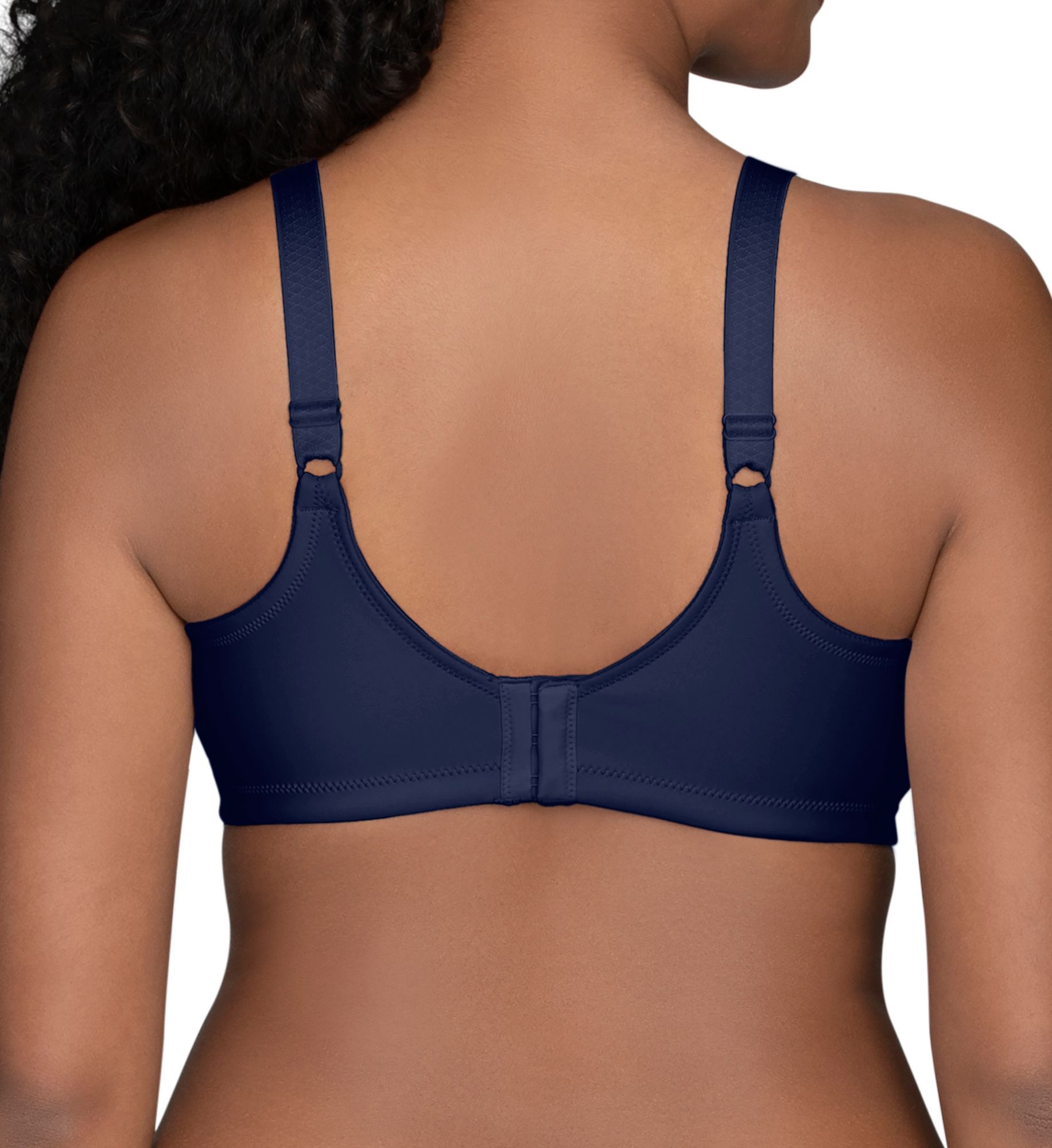 Vanity Fair Beauty Back Full Figure Wirefree Bra Ghost Navy 38DD  - Image 2