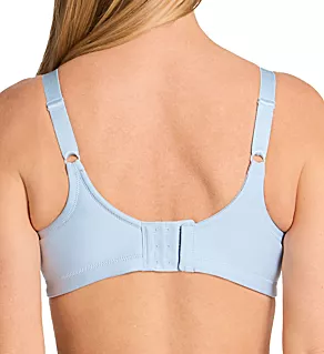 Beauty Back Full Figure Wirefree Bra Shirting Blue 42DD