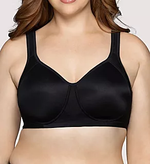 Full Figure Wirefree Sports Bra Black 44D