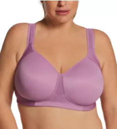 Full Figure Wirefree Sports Bra Orchid Dream 38C