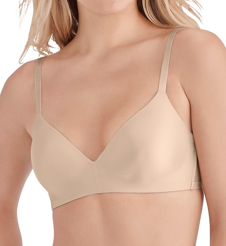 Vanity Fair 72200 Nearly Invisible Full Coverage Wirefree Bra (Damask Neutral)
