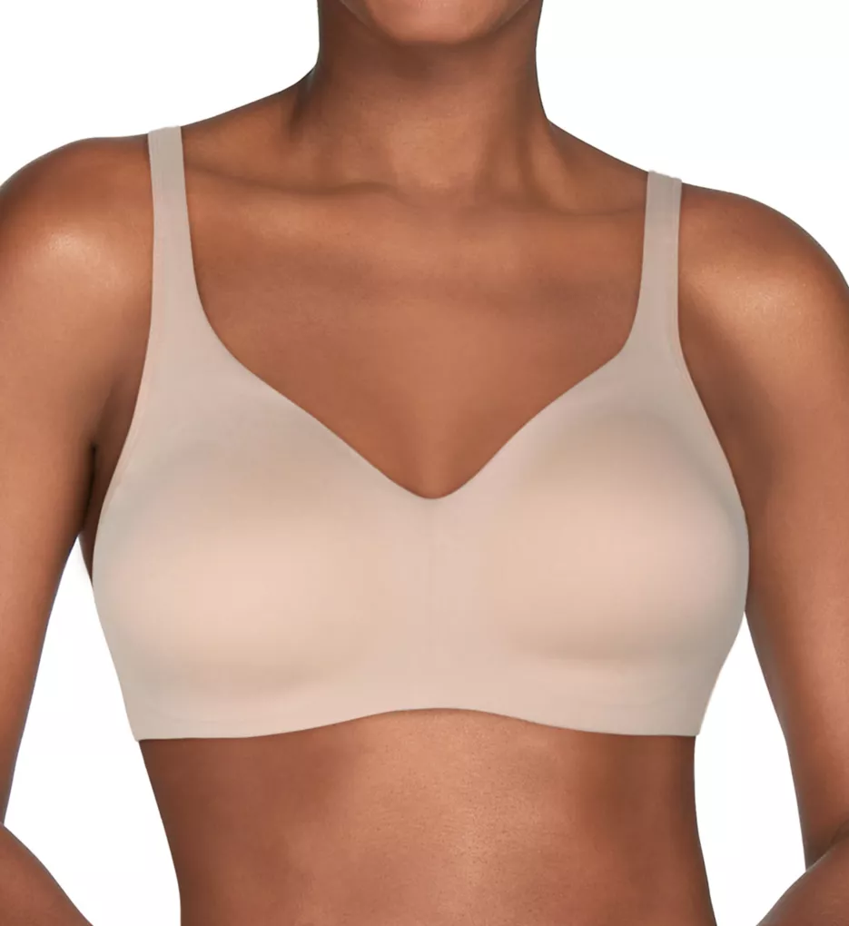 Beyond Comfort Simple Sizing Wirefree Bra Damask Neutral 3X