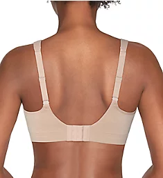 Beyond Comfort Simple Sizing Wirefree Bra Damask Neutral 3X