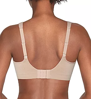 Beyond Comfort Simple Sizing Wirefree Bra Damask Neutral 3X