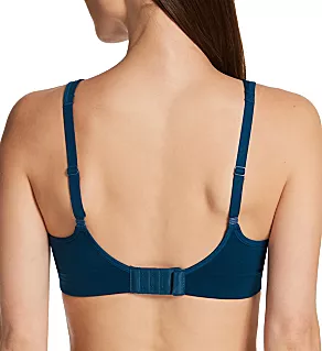 Beyond Comfort Simple Sizing Wirefree Bra Endless Blue 2X