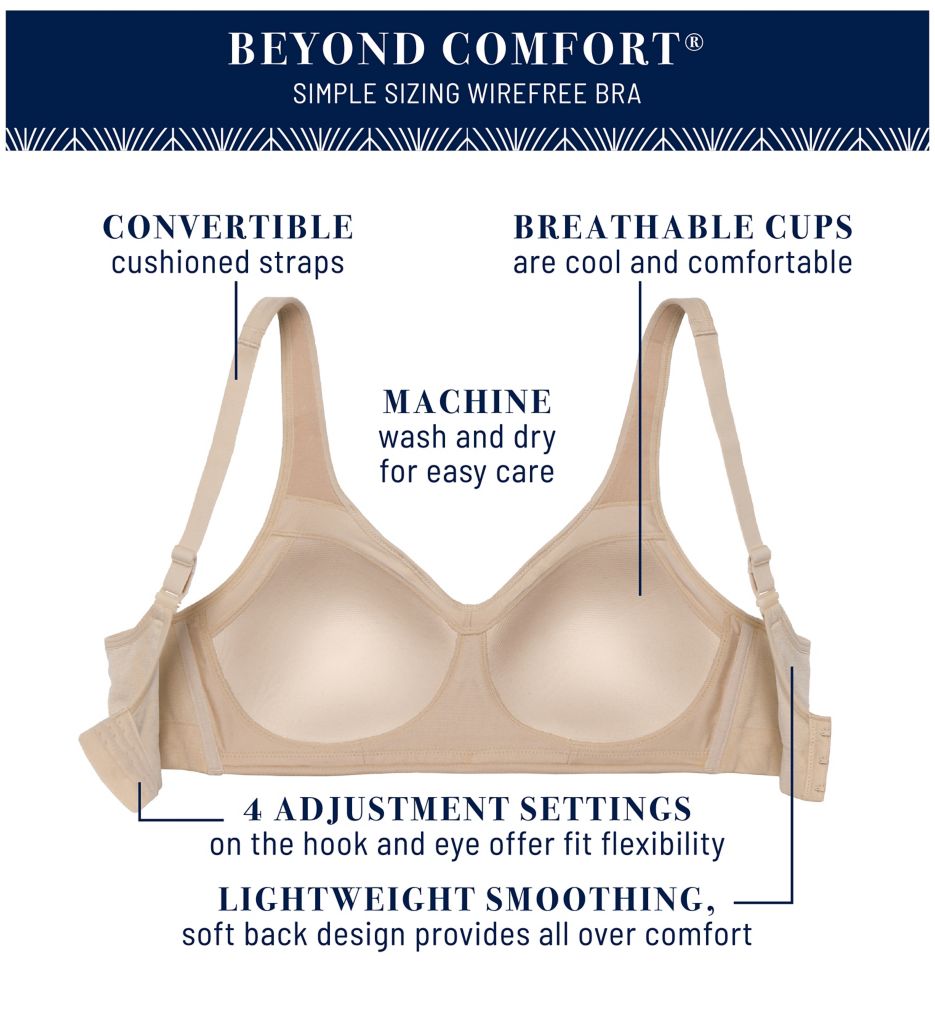 Vanity Fair Women's Beyond Comfort Easy Wireless Pullover Bra
