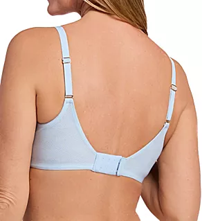 Breathable Luxe Underwire Side Support Bra Shirting Blue 38C
