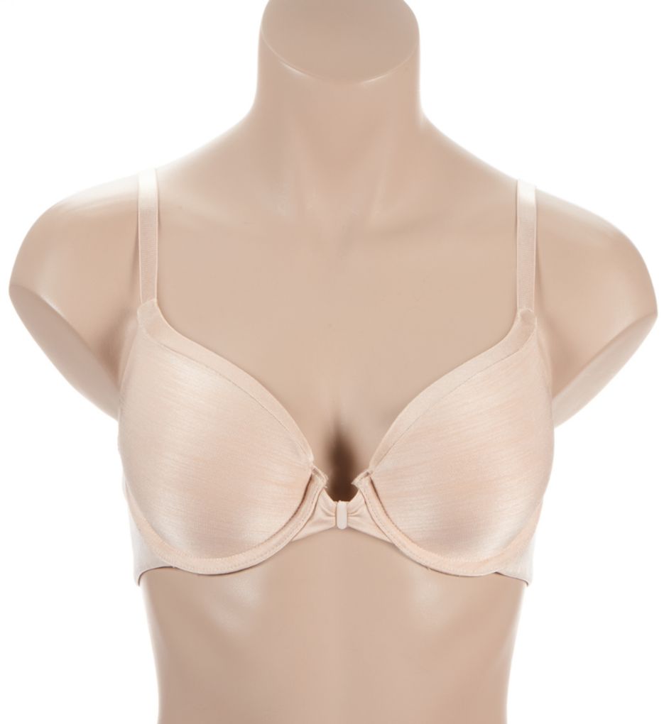 Vanity Fair Women's Illumination Front Closure Bra, 3-Way Convertible Staps,  Lightly Lined Cups up to DD, Beige, 34C at  Women's Clothing store
