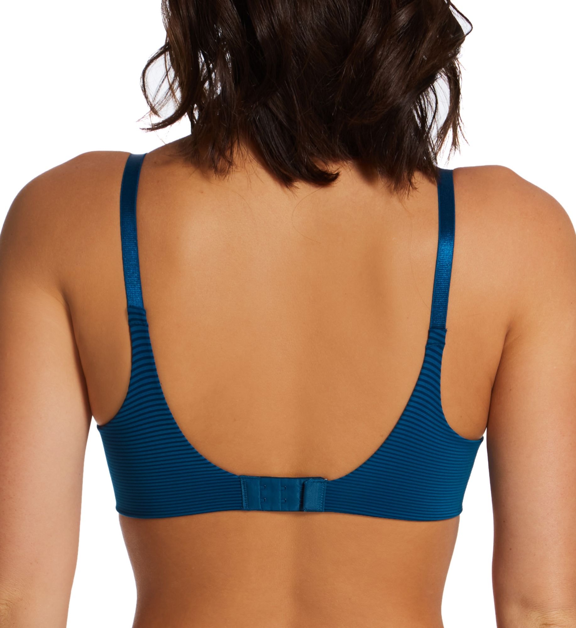 Vanity Fair Beauty Back Full Coverage Underwire Bra Endless Blue Stripe 36C  - Image 2