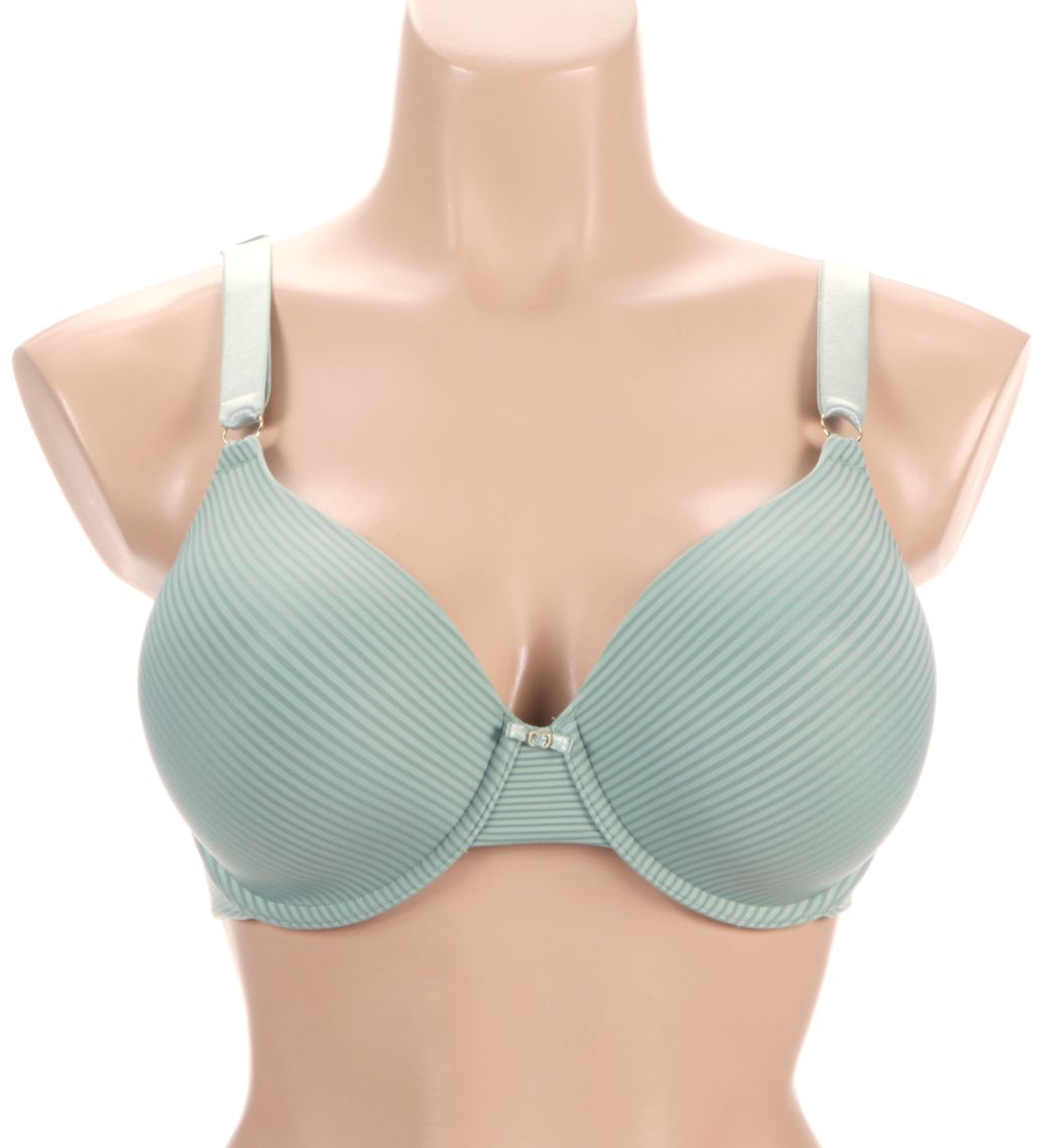 Vanity Fair Beauty Back Full Coverage Underwire Bra Milky Jade Stripe 34DD  - Image 1