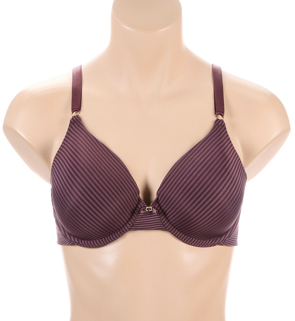 Vanity Fair Beauty Back Full Coverage Underwire Bra Raisin' Roof Stripe 36C  - Image 1