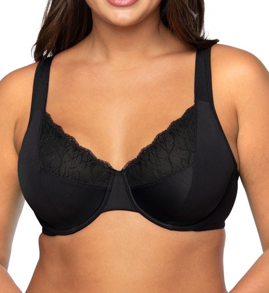 Vanity Fair Women's Flattering Lace Minimizer Underwire Bra, Style 76014 