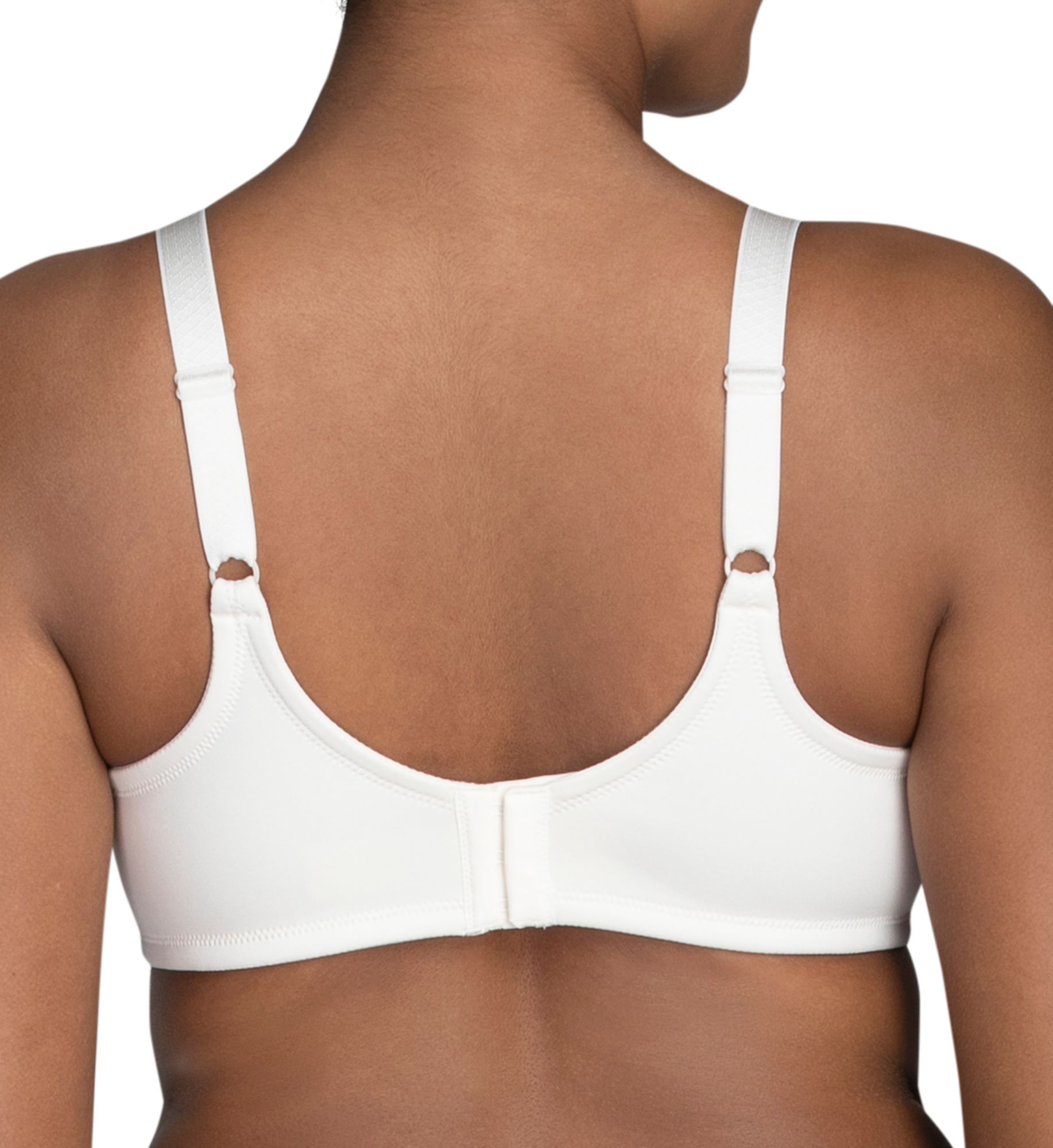 Vanity Fair Beauty Back Full Figure Minimizer Underwire Bra Coconut White Lace 44D  - Image 2