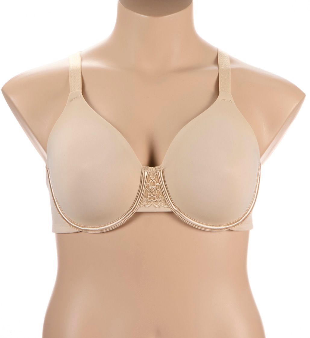 Vanity Fair Beauty Back Full Figure Minimizer Underwire Bra Damask Neutral 42D  - Image 1