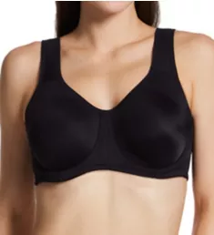 2-Ply High Impact Underwire Sports Bra Midnight Black 42D