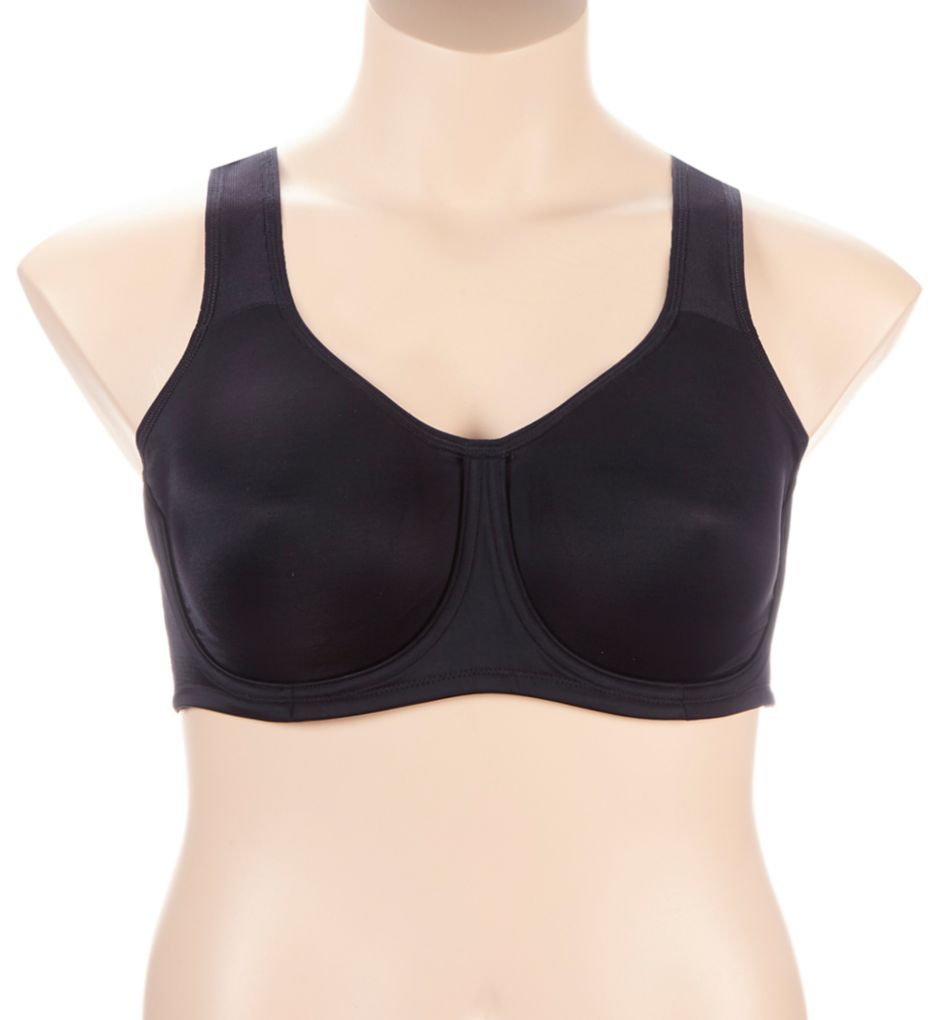 Vanity Fair 2-Ply High Impact Underwire Sports Bra Midnight Black 42DD  - Image 1