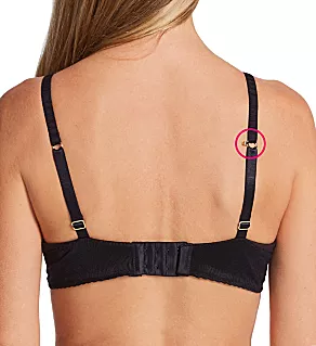 Effortless Comfortable Support Underwire Bra Midnight Black Lace 36DD