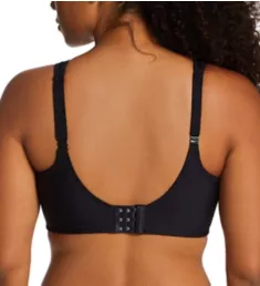 Medium Impact Underwire Sports Bra Midnight Black 38C