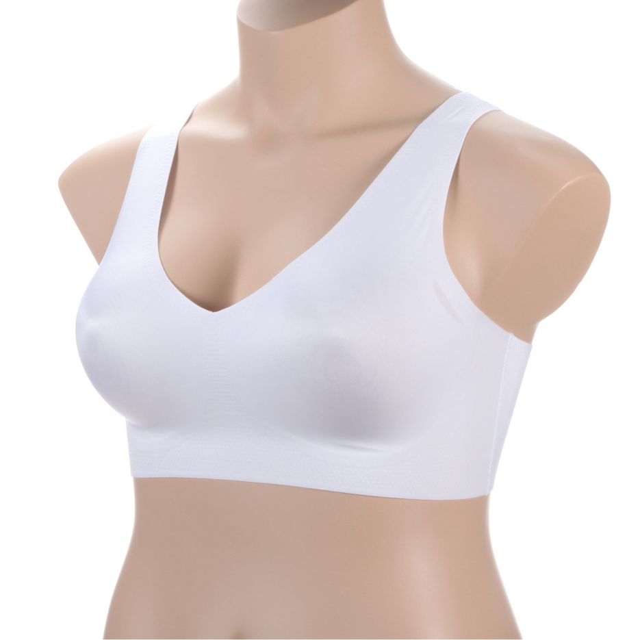 Women's Vanity Fair 72037 Sleek & Smooth Wireless Pullover Bra (Damask  Neutral M)