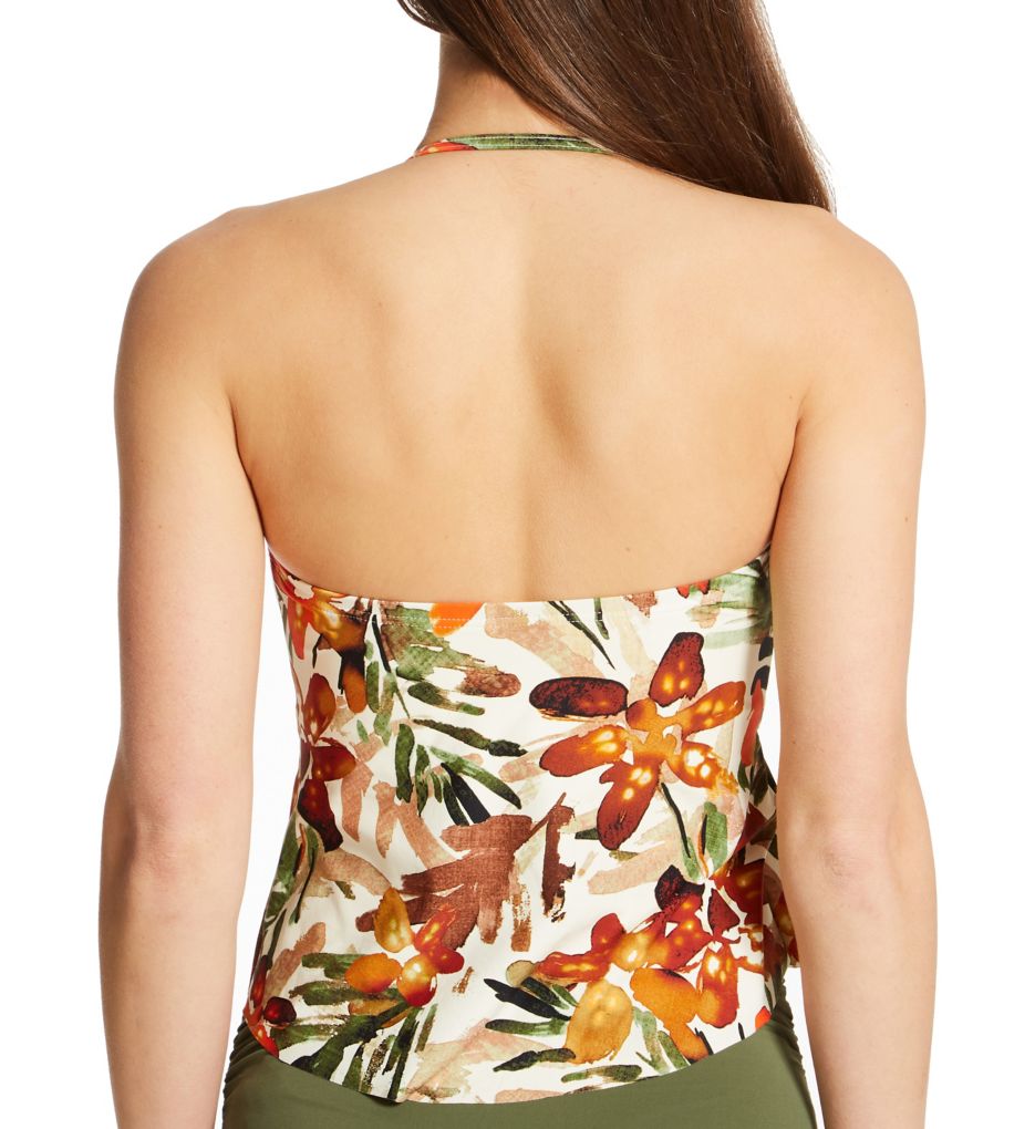 Seychelles Floral Tie Front Bandini Swim Top-cs1