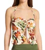 Vince Camuto Seychelles Floral Tie Front Bandini Swim Top V01724 - Image 1