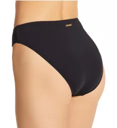 Gold Shimmer Blocked High Leg Swim Bottom