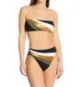 Vince Camuto Gold Shimmer Blocked High Leg Swim Bottom V02727 - Image 4