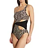Vince Camuto Tanzania Cheetah One Shoulder One Piece Swimwuit V04626 - Image 1