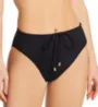 Vince Camuto Serengeti Shades Drawstring Hi Waist Swim Bottom V09738