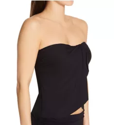 Sanremo Shades Draped Bandini Swim Top Black XS