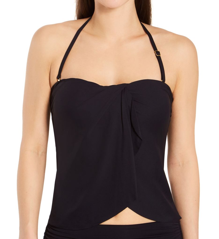 Vince Camuto Sanremo Shades Draped Bandini Swim Top V21516 - Image 1
