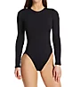 Vince Camuto Ripple Effect Rib Long Sleeve One Piece Swimsuit V69669 - Image 1