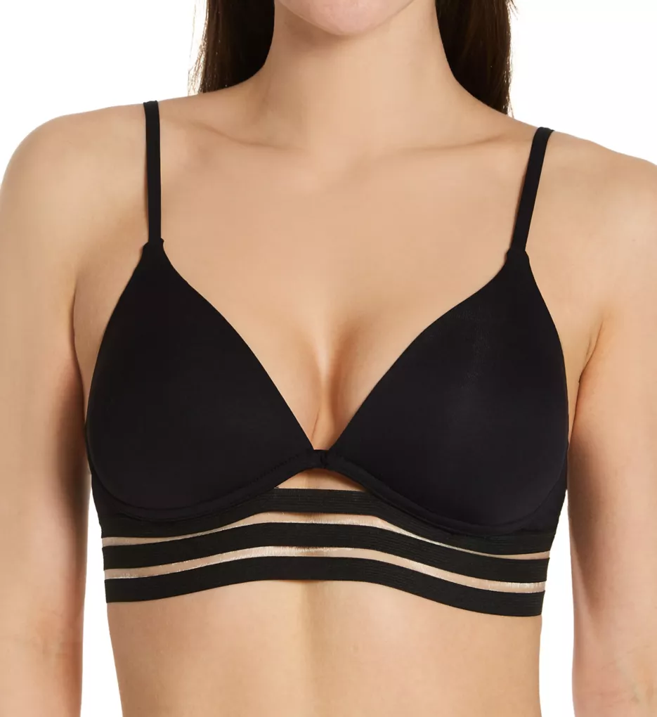 Vince Camuto Coast Lines Mesh Elastic Molded Bikini Swim Top V70671 - Image 1