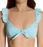 Vince Camuto Marea Texture Ruffle Bikini Swim Top V85692 - Image 1