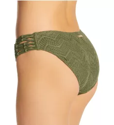 Crochet Lace Bikini Swim Bottom Safari Green S