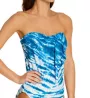 Vince Camuto Tie Dye Draped Bandini Swim Top V92516