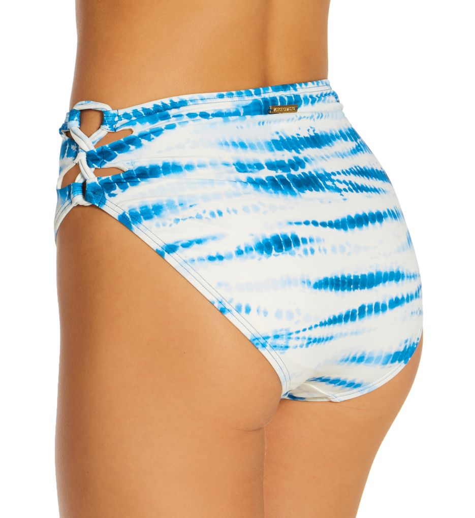 Tie Dye Side Lace High Leg Bikini Swim Bottom