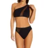 Vince Camuto Mesh Cutouts One Shoulder Mesh Bikini Swim Top V94721 - Image 3