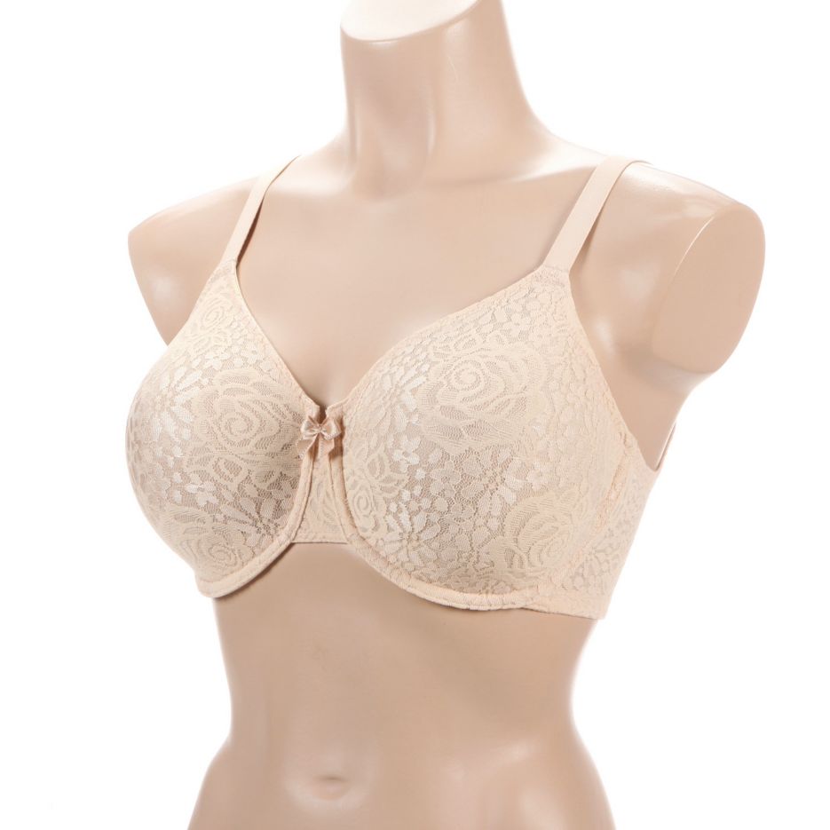 Wacoal Women's Halo Lace Underwire Bra 851205 Naturally Nude Bra 34C 