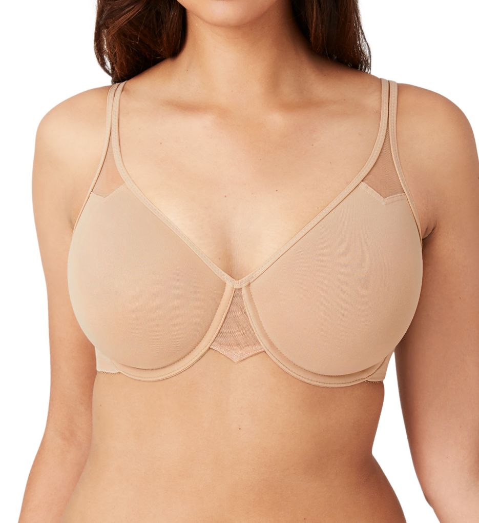 Generous taupe underwired bra