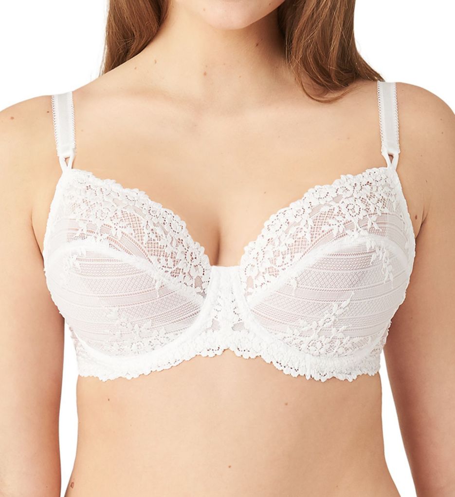 Wacoal Embrace Lace Wirefree Bralette - Delicious White