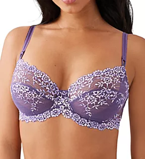 Embrace Lace Underwire Bra Grape Compote Multi 32DD