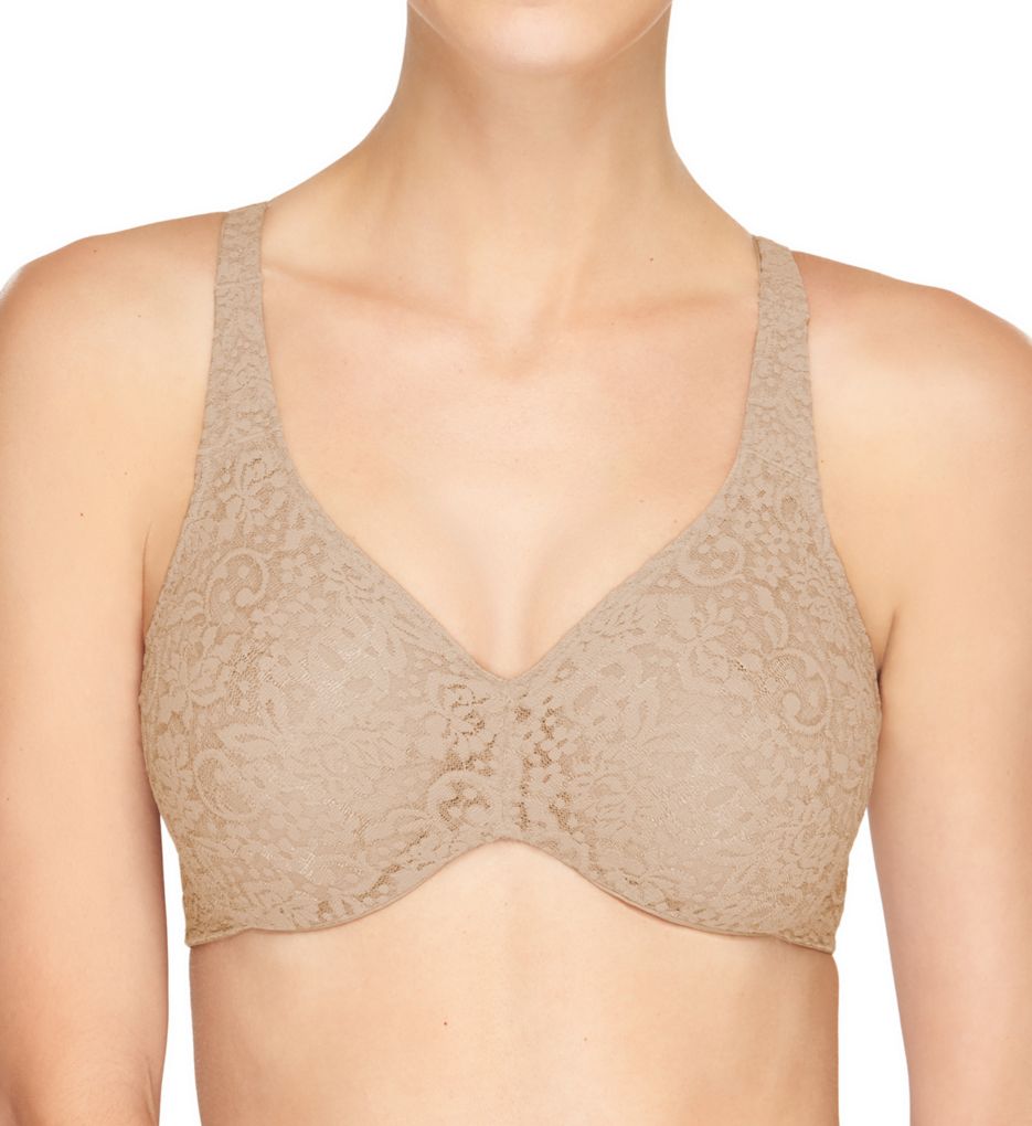 Wacoal Nude-Coloured Full-Coverage Lace Bra 85567