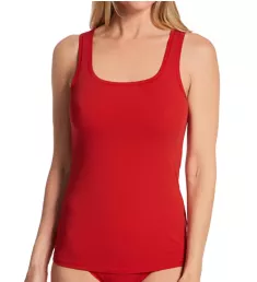 Understated Cotton Tank Barbados Cherry S