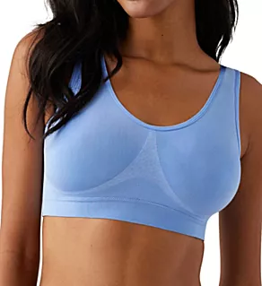 B-Smooth Wireless Bra with Removable Pads Blue Hydrangea 34