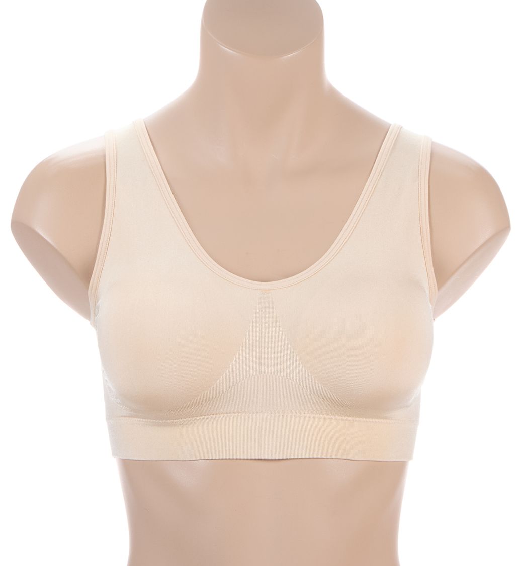 Wacoal B-Smooth Wireless Bra with Removable Pads Sand 34  - Image 1