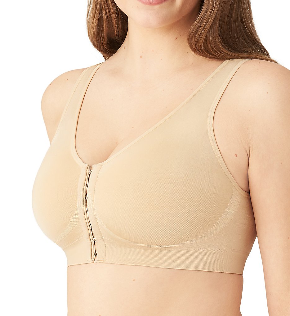 Wacoal : Wacoal 835475 B Smooth Front Close Bralette (Sand 42)